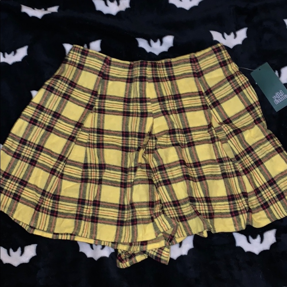 Wild Fable Yellow Plaid Shorts NWT